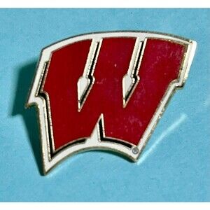 'W' Wisconsin Badgers NCAA logo pin